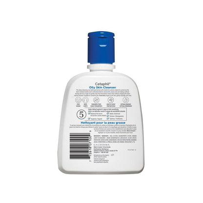 Description, Directions, Ingredients for Cetaphil Oily Skin Cleanser (250 mL)