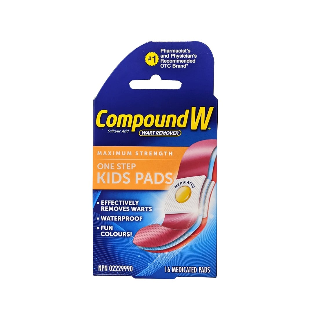 Compoud W One Step Compound W Maximum Strength One Step Kids Pads (16 pads) – beyondRx.ca ...