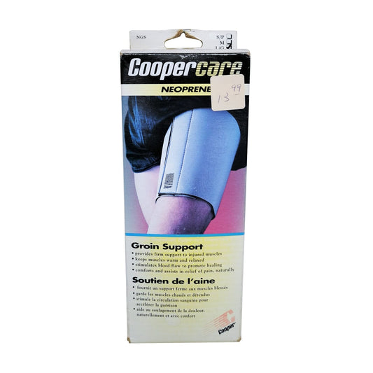 Product label for Coopercare Neoprene Groin Support (Large)