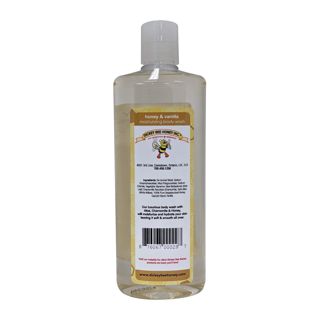 Ingredients for Dickey Bee Honey Honey & Vanilla Body Wash (500 mL)