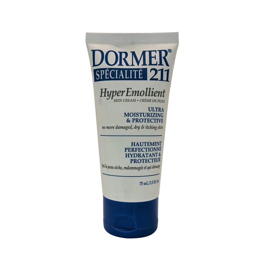 Product label for Dormer 211 Hyper Emollient Cream (75 mL)