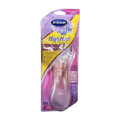 Product label for Dr. Scholl's for Her High Heel Insoles (Sz. 6-10) (1 pair)