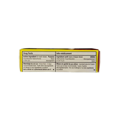 Ingredients and warnings for Dristan Fast Acting Long Lasting Nasal Mist (15 mL)