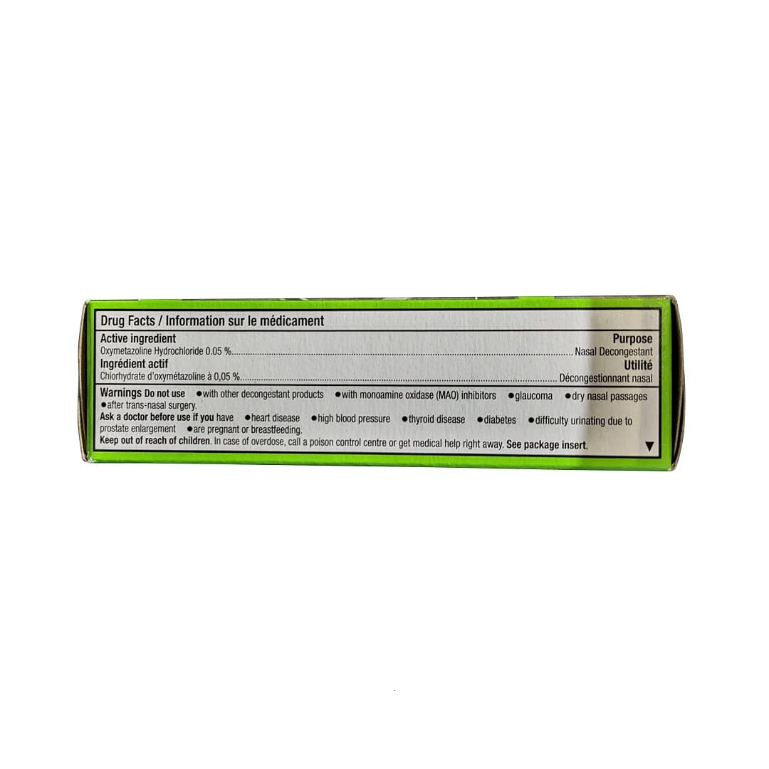 Ingredients and warnings for Drixoral No Drop Cooling Menthol Nasal Decongestant (15 mL)