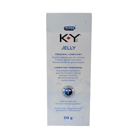 Product label for Durex K-Y Jelly Personal Lubricant  113g