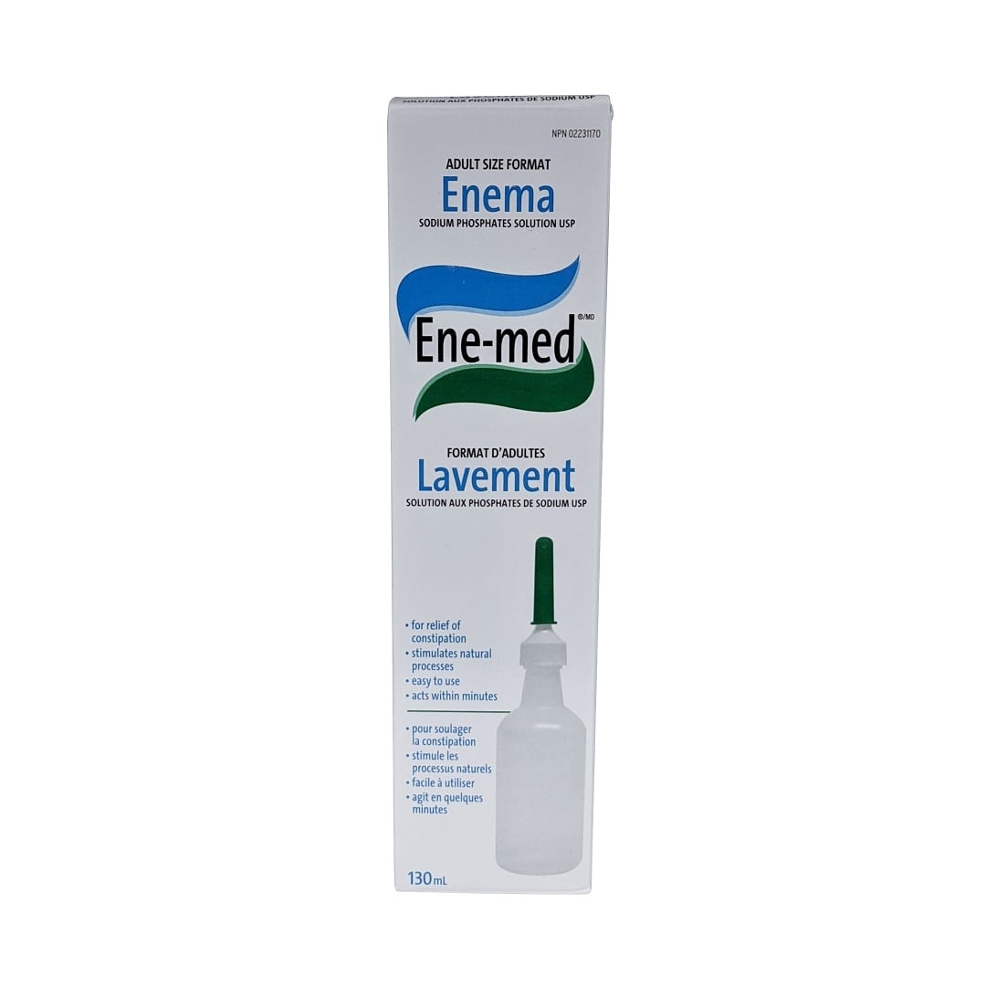 Product label for Ene-med Enema (130 mL) 