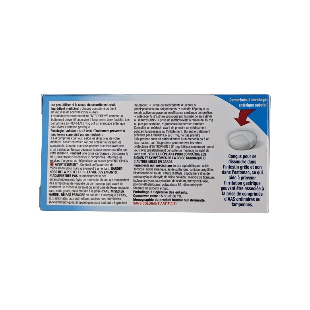 Entrophen Entrophen Acetylsalicylic Acid 81mg Delayed Release Tablets (180 table ...