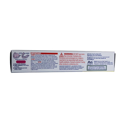  Directions and warnings for Fixodent Denture Adhesive Cream Fresh Mint (68 grams) in English