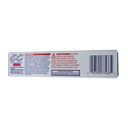 Directions and warnings for Fixodent Denture Adhesive Cream Original (68 grams) in French