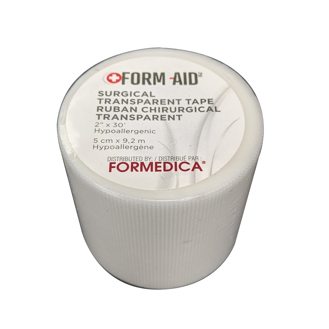 Product label for Formedica Transparent Surgical Tape (5 cm x 9.2 m) 