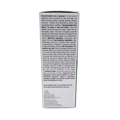 Uses, dose, ingredients, and risk info for Fungi Cure Liquid Gel Anti-Fungal Treatment (10.5 mL) in English
