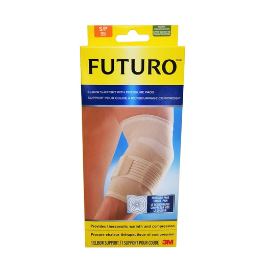 Product label for Futuro Elbow Support with Pressure Pads (small)
