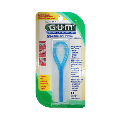 Product label for GUM Eez-Thru Floss Threaders