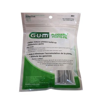 Product description for GUM Flossers Mint Flavour (90 count)