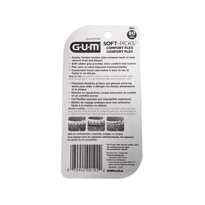 Description and features for GUM Soft-Picks Comfort Flex (90 count)