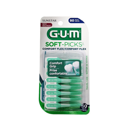 Product labels for GUM Soft-Picks Comfort Flex (90 count)
