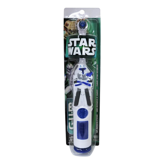 Product label for GUM Star Wars Electric Toothbrush