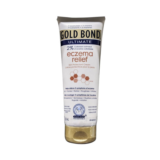 Product label for Gold Bond Ultimate 2% Colloidal Oatmeal Eczema Relief (225 mL)
