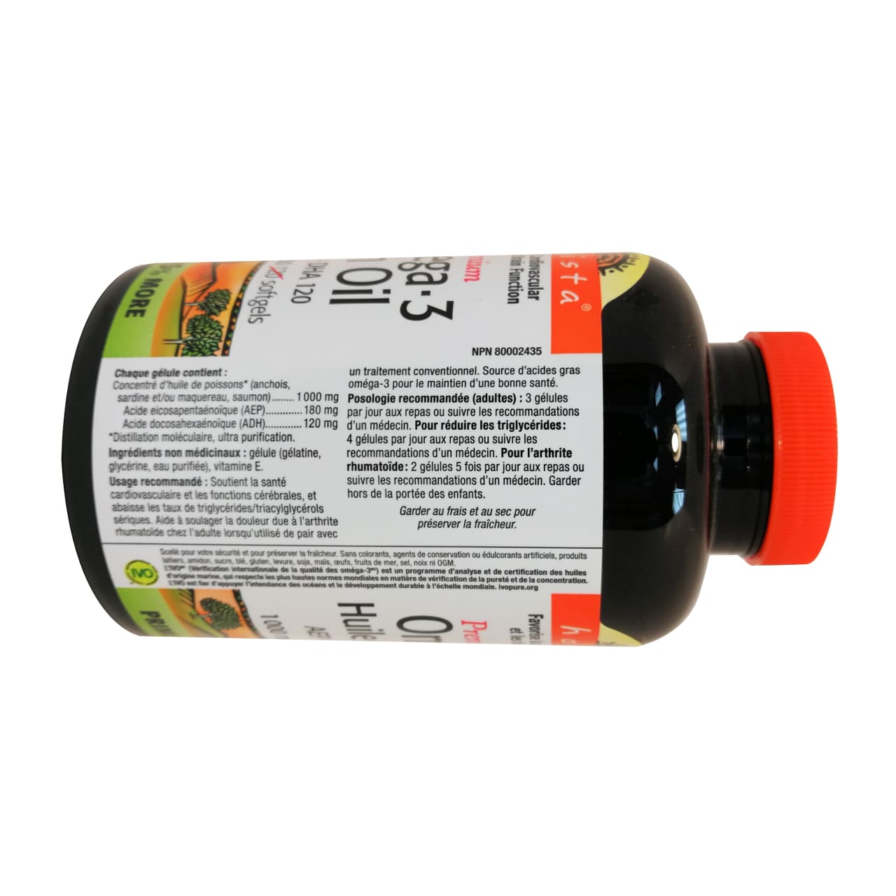 Holista Omega-3 Fish Oil 1000mg (150 softgels) (25% Bonus)
