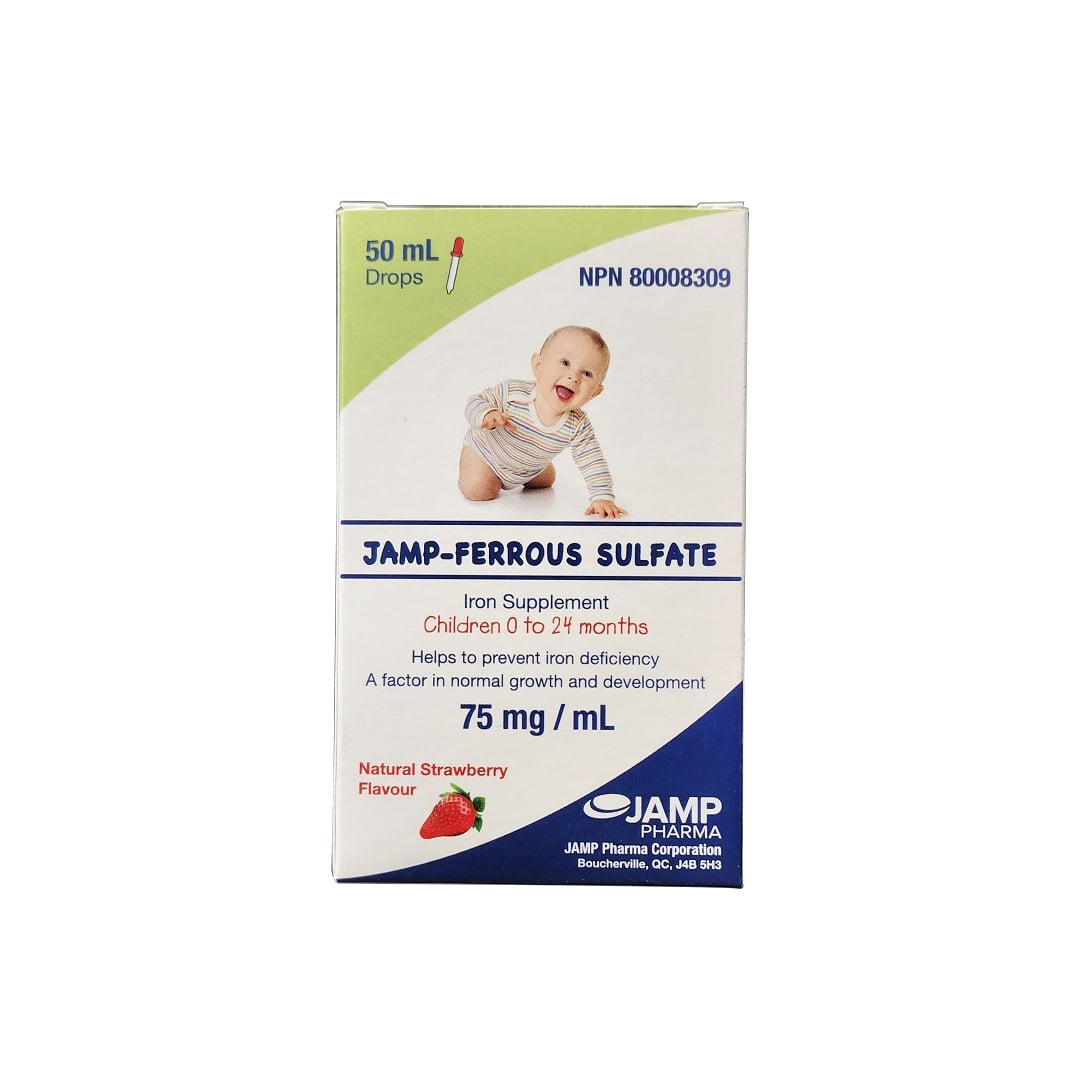 JAMP Ferrous Sulfate Iron Supplement for Children 0 to 24 Months 75 mg/mL  (250 mL)