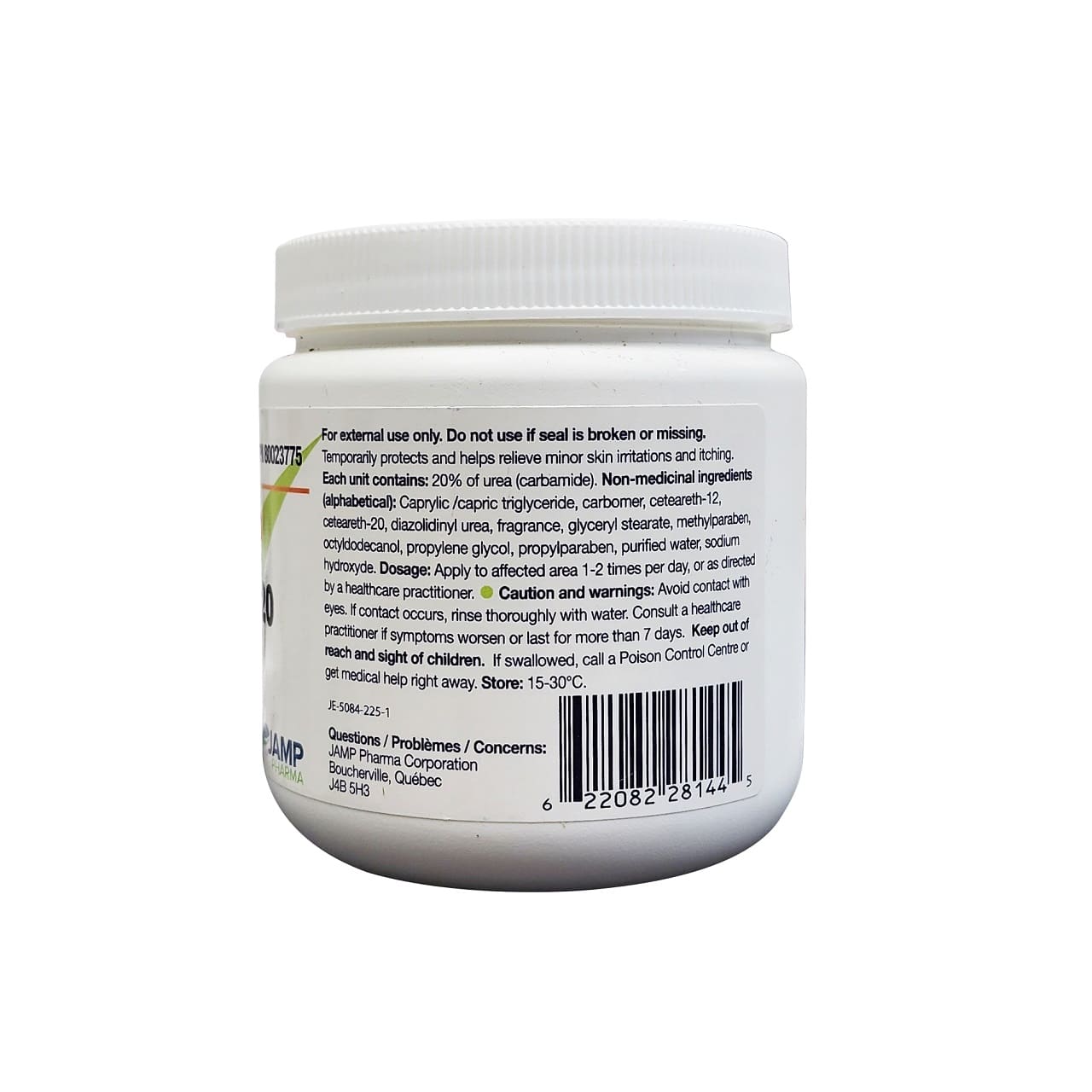 Indications, ingredients, dose, warnings for JAMP Pharma JamUrea 20 Cream (225 grams) in English