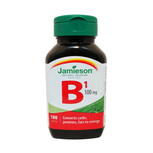 Product label for Jamieson B1 100mg in English
