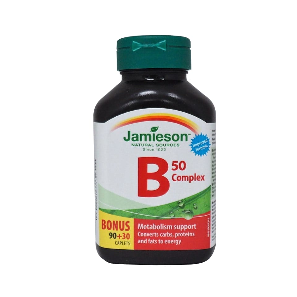 Jamieson B50 Complex (120 caplets) (30 Caplet Bonus) – beyondRx.ca (by ...