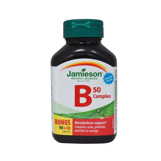 Product label for Jamieson B50 Complex in English