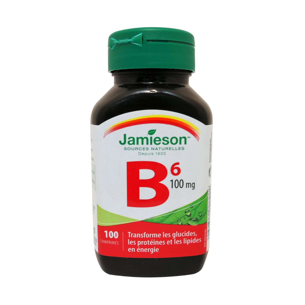 Product label for Jamieson B6 100mg in French