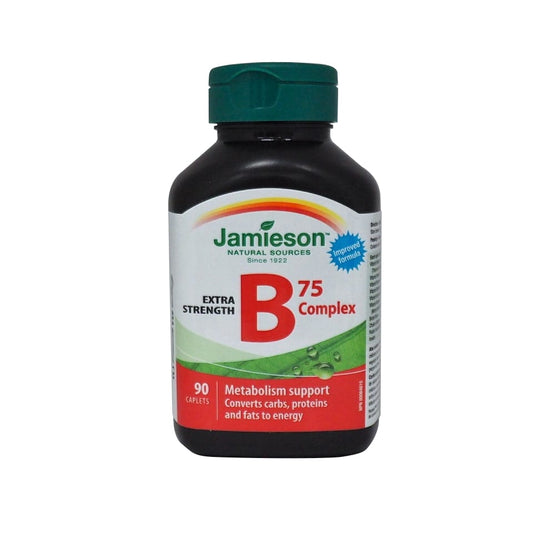 Product label for Jamieson B75 Complex in English