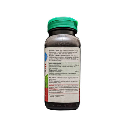Directions, ingredients, warnings for Jamieson Glucosamine 500 mg Regular Strength (360 capsules)
