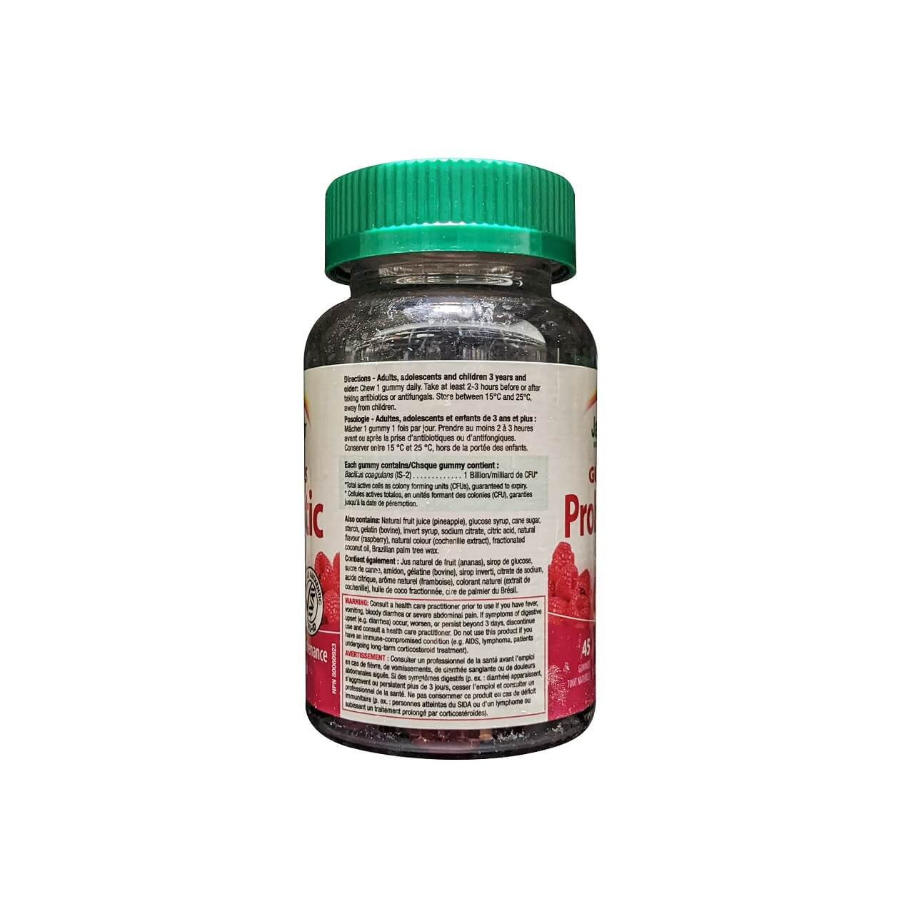Directions, ingredients, and warnings for Jamieson Probiotic Gummies Berry Blast (45 gummies)