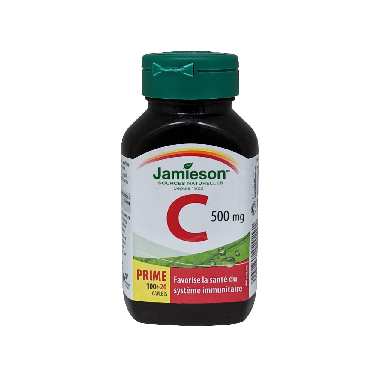 Product label for Jamieson Vitamin C 500mg in French