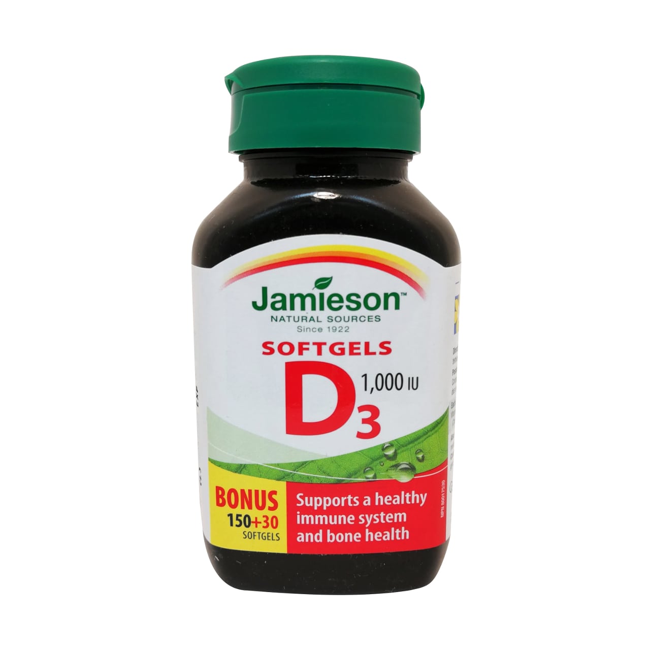 Cápsulas blandas de vitamina D3 de Jamieson 1000 UI
