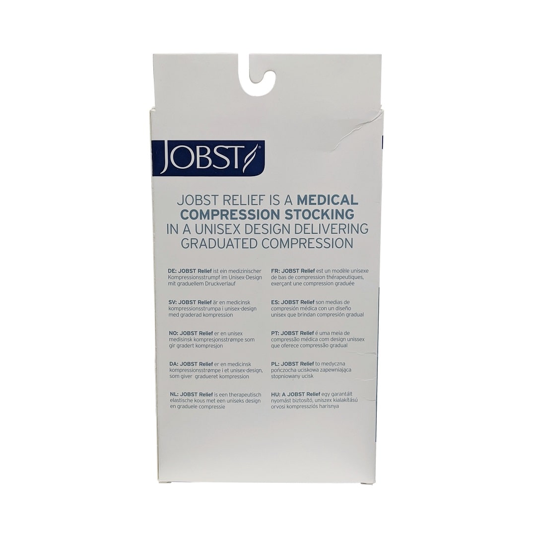 Indications for Jobst Relief Compression Stockings 20-30 mmHg - Knee High / Closed Toe / Black - Medium