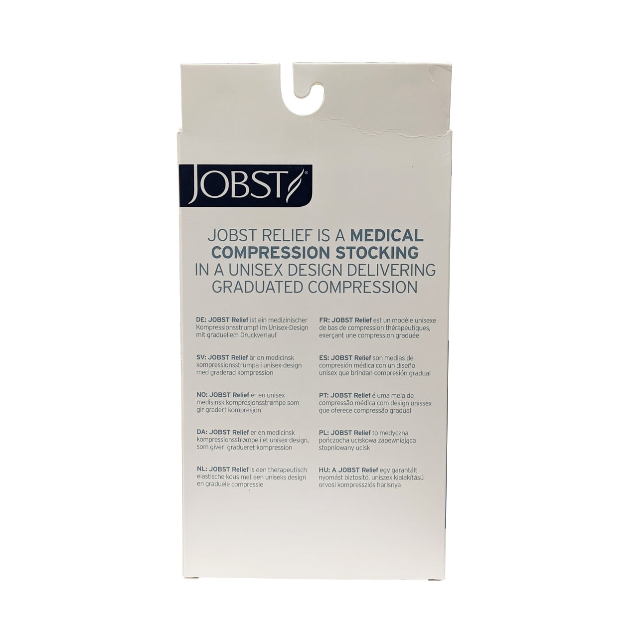 Description and features for Jobst Relief Compression Stockings 30-40 mmHg - Knee High / Closed Toe / Black (Small)