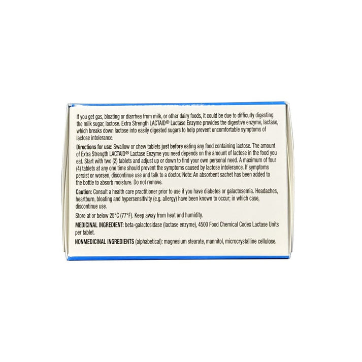 Lactaid Extra Strength Lactase Enzyme (80 tablets) beyondRx.ca (by 99