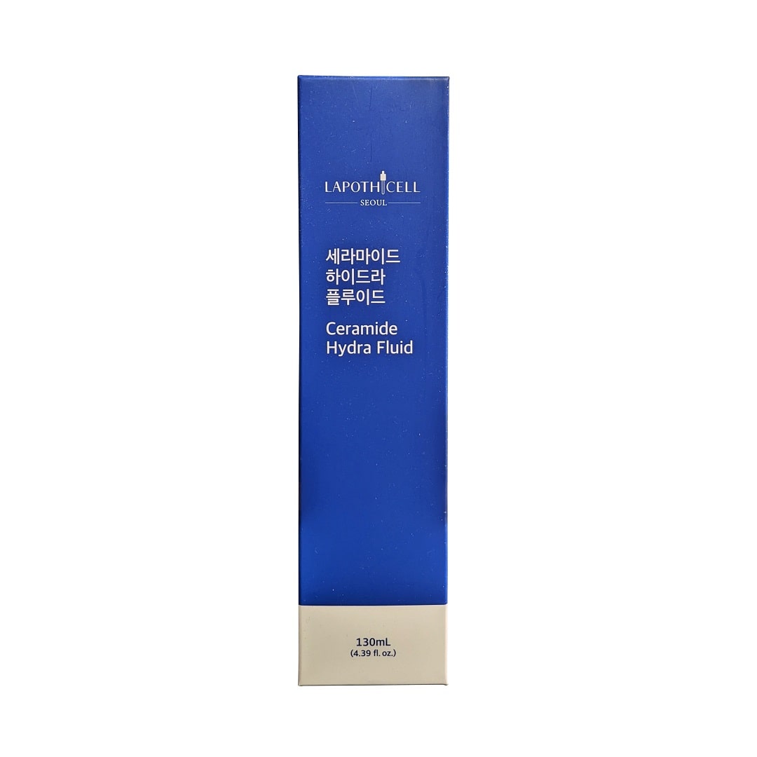 Product label for Lapothicell Ceramide Hydra Fluid (130 mL)