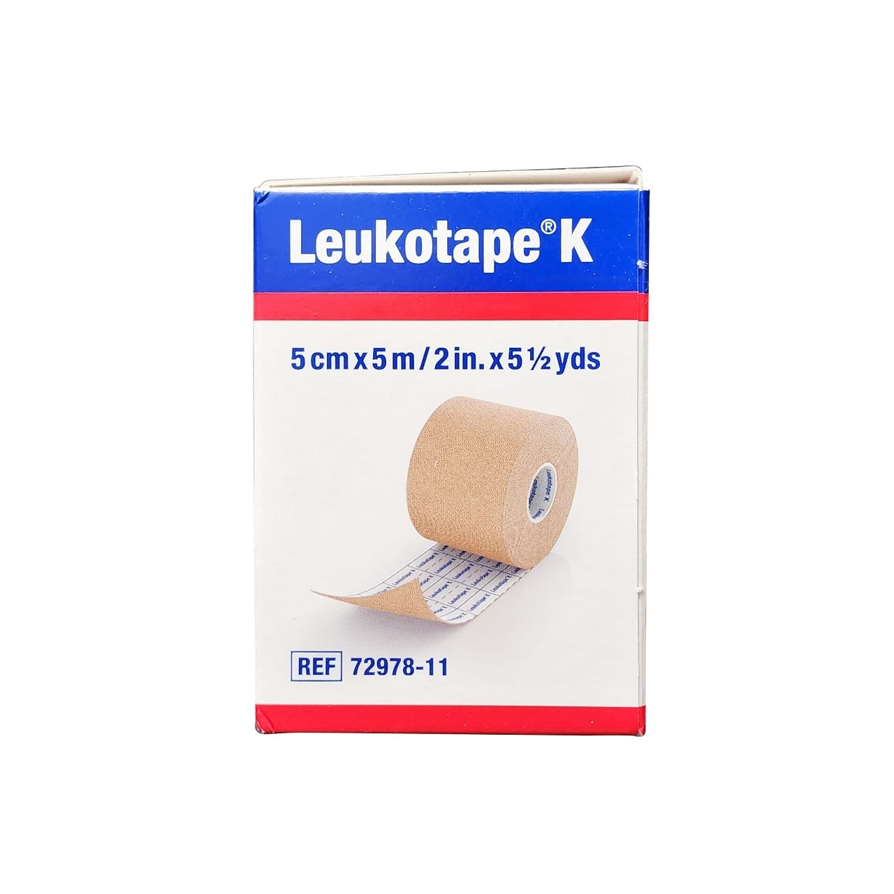 Product image for Leukoplast Leukotape K Kinesiology Tape (5 cm x 5 m)