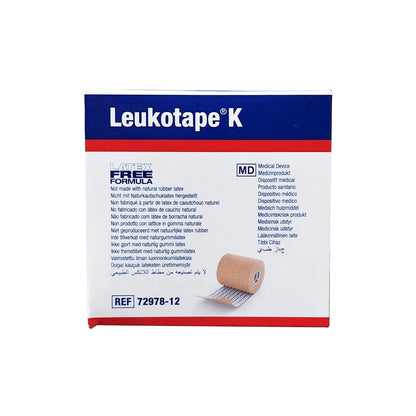 Latex free for Leukoplast Leukotape K Kinesiology Tape (7.5 cm x 5 m)