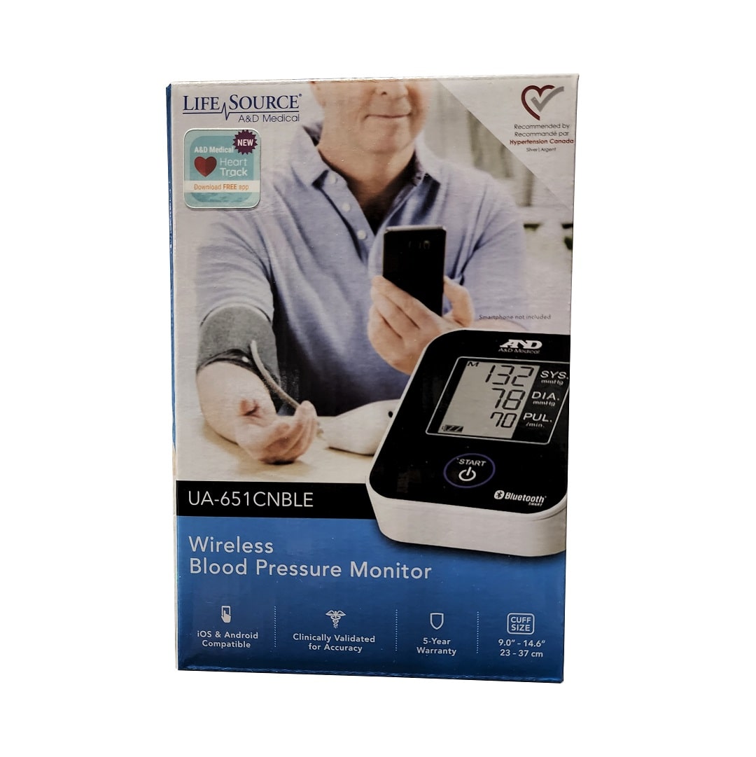 View Life Monitor Life Source Wireless Blood Pressure Monitor UA-651CNBLE – beyondRx.ca ...