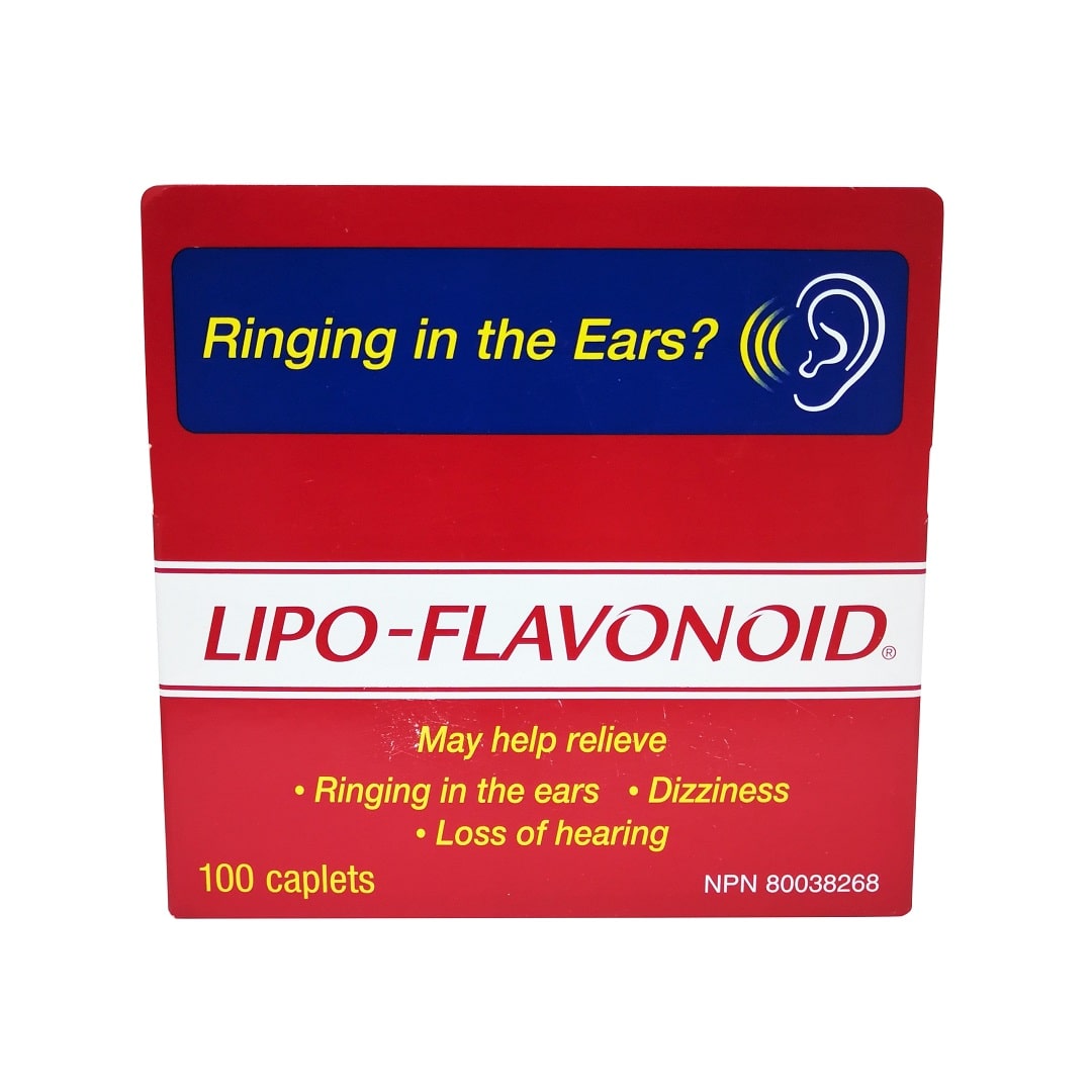 Product label for Lipo-Flavonoid Ear Health (100 capsules)