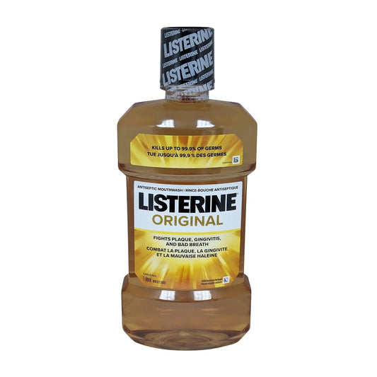 Product label for Listerine Original Antiseptic Mouthwash (1L)
