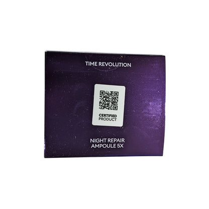 Certificate of authenticity for MISSHA Time Revolution Night Ampoule 5X (50 mL)