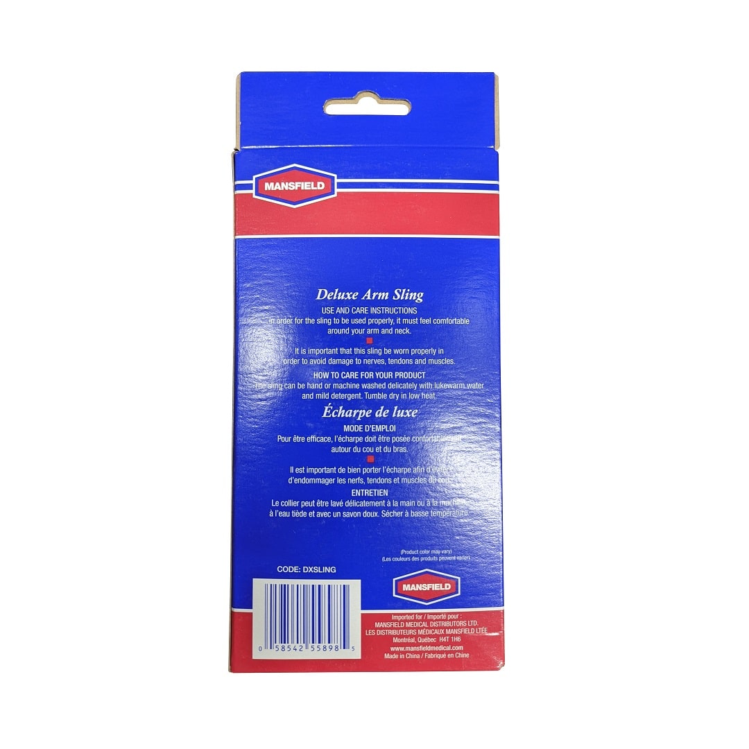 Instructions for Mansfield Deluxe Arm Sling (One Size Fits All)