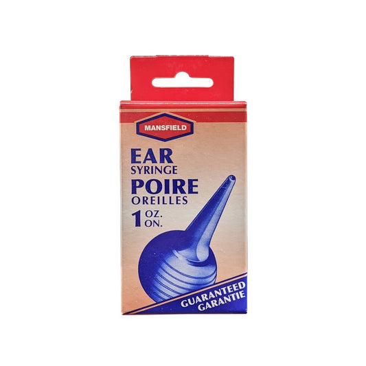 Product package for Mansfield Ear Syringe (1 ounce)