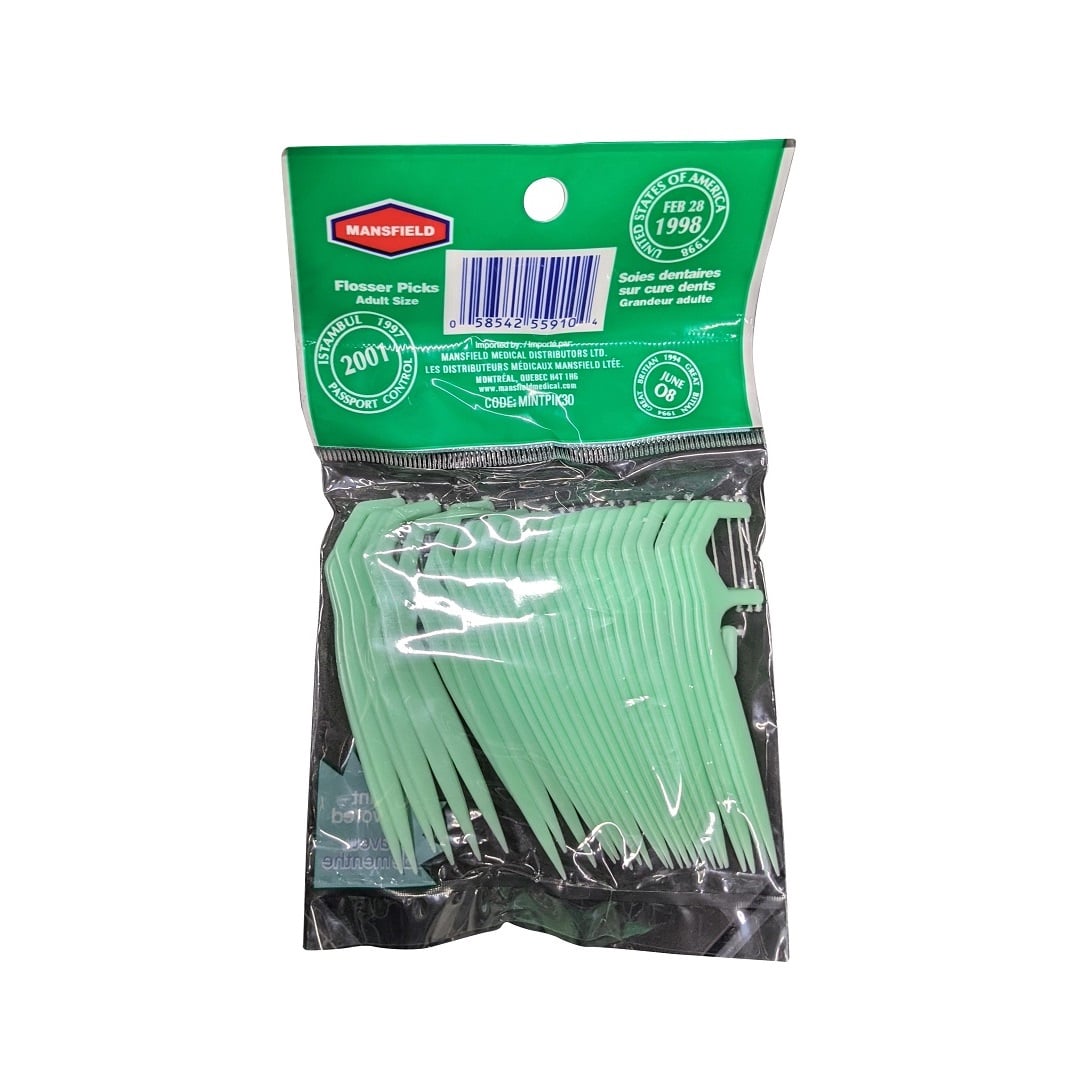 UPC for Mansfield Flosser Picks Mint Flavour (30 count)