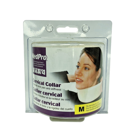 Product label for MedPro Soft Cervical Collar (Medium)