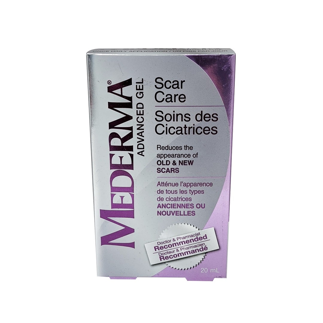 Product package for Mederma Advanced Gel Scar Care (20 mL)