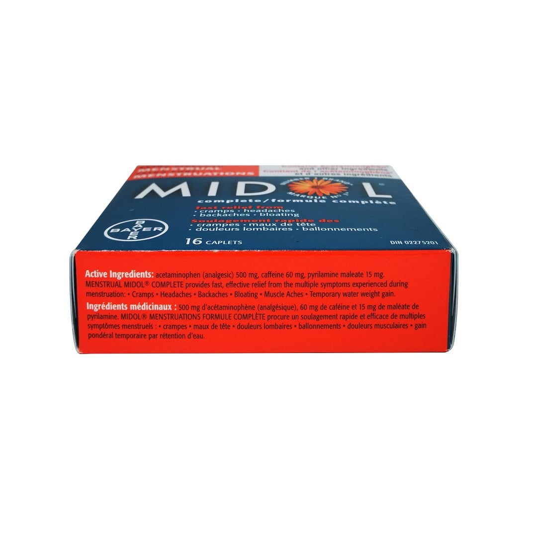 Ingredients for Midol Complete Extra Strength (16 caplets)